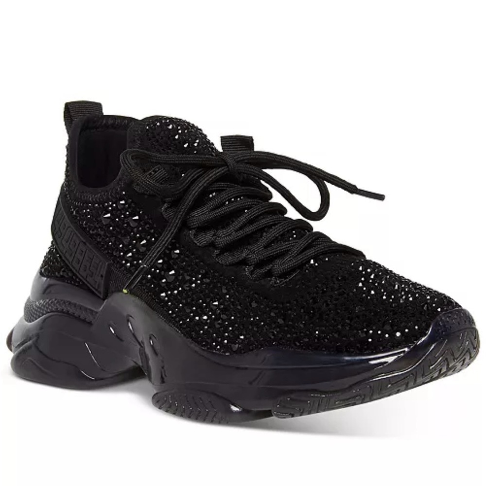 Black rhinestone shoes.